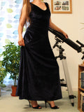 Kit Black Velvet Maxi Dress — Occasions by Paulette