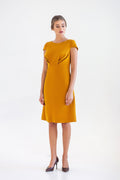 Delia Mustard A-Line Midi Dress — Occasions by Paulette