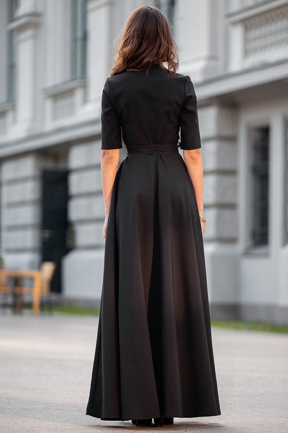 Opal Black Maxi Dress — view 4