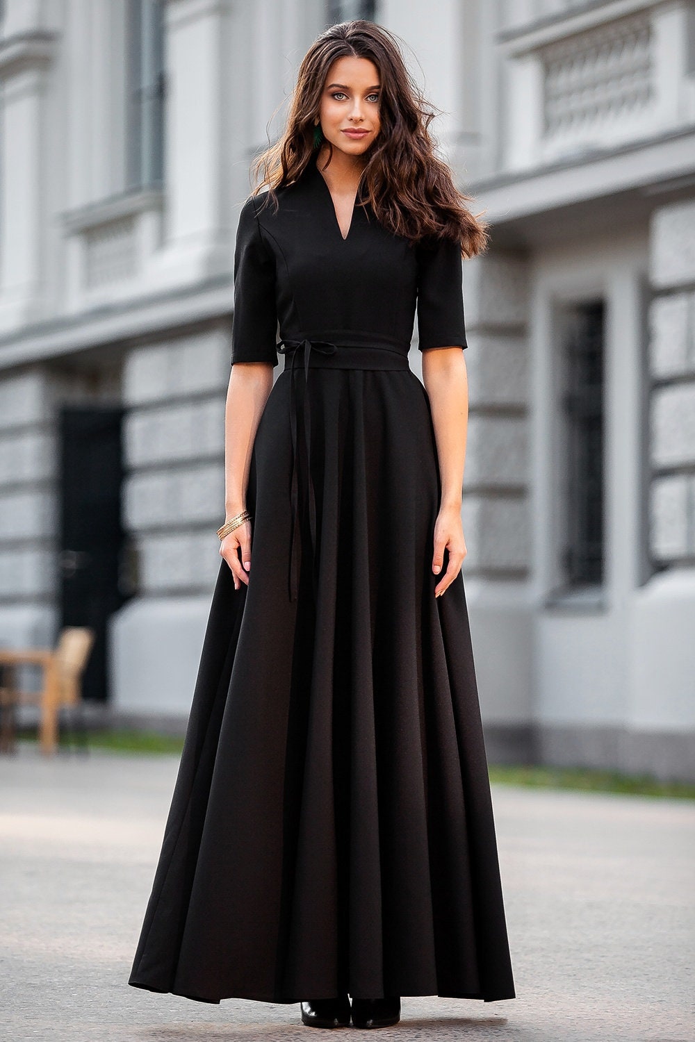 Opal Black Maxi Dress — Occasions by Paulette