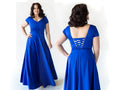 Flora Royal Blue Cotton Maxi Dress — Occasions by Paulette