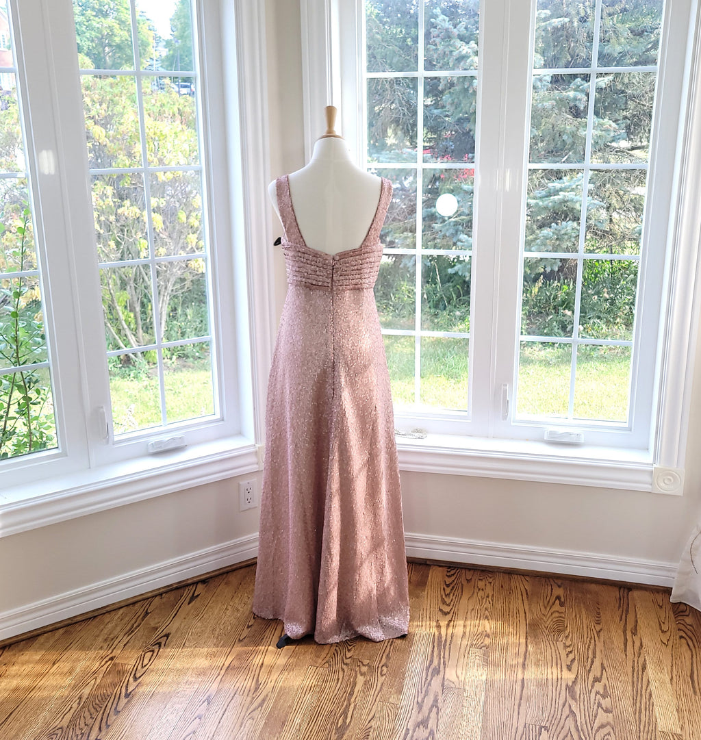 Thea Gold Sequin Maxi Dress — view 2