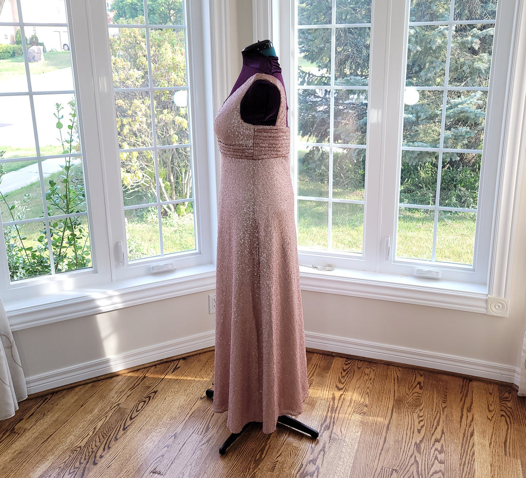 Thea Gold Sequin Maxi Dress — view 4