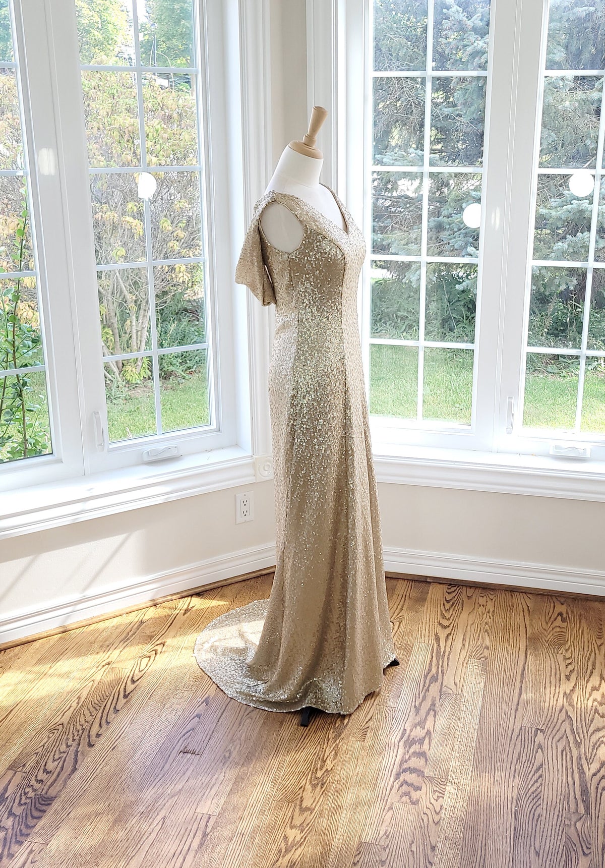 Isla Gold Sequin Maxi Dress — Occasions by Paulette