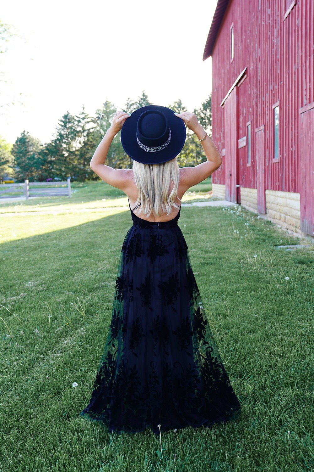 Poppy Black Maxi Dress — view 4