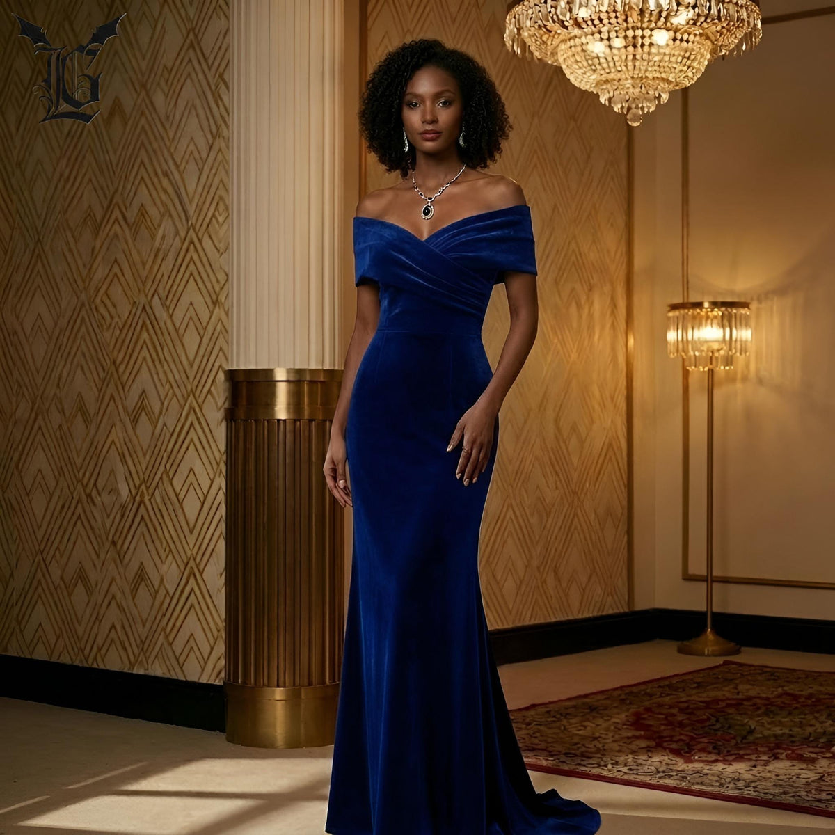 Josie Burgundy Velvet Maxi Dress — view 2