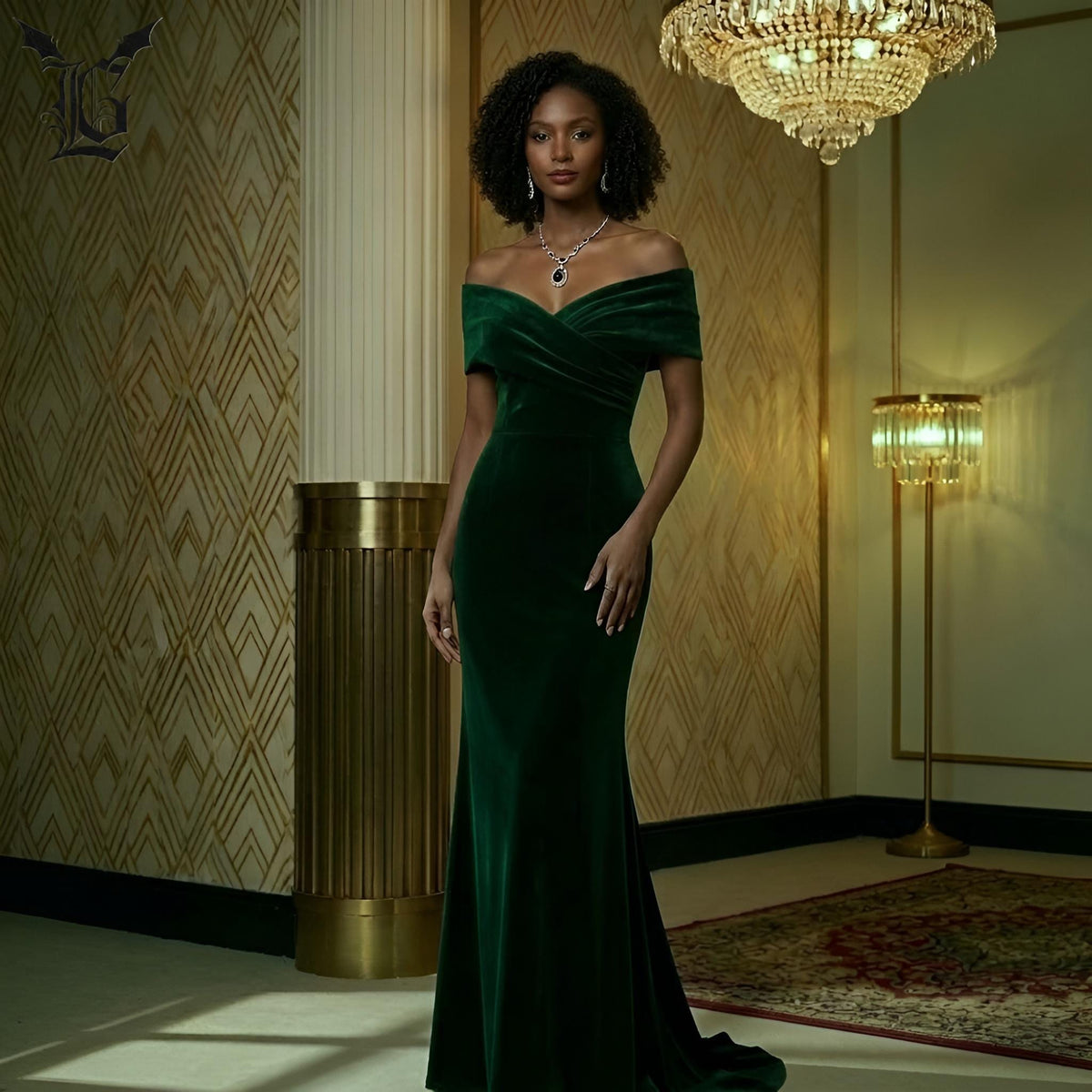 Josie Burgundy Velvet Maxi Dress — view 4