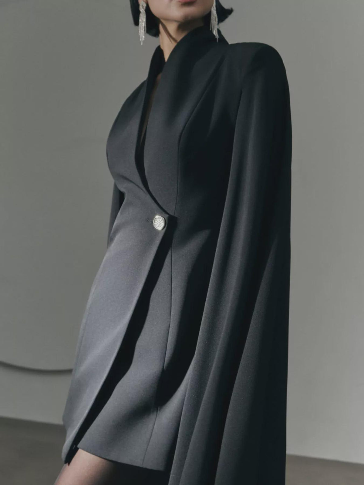 Amara Black Mini Dress — view 4