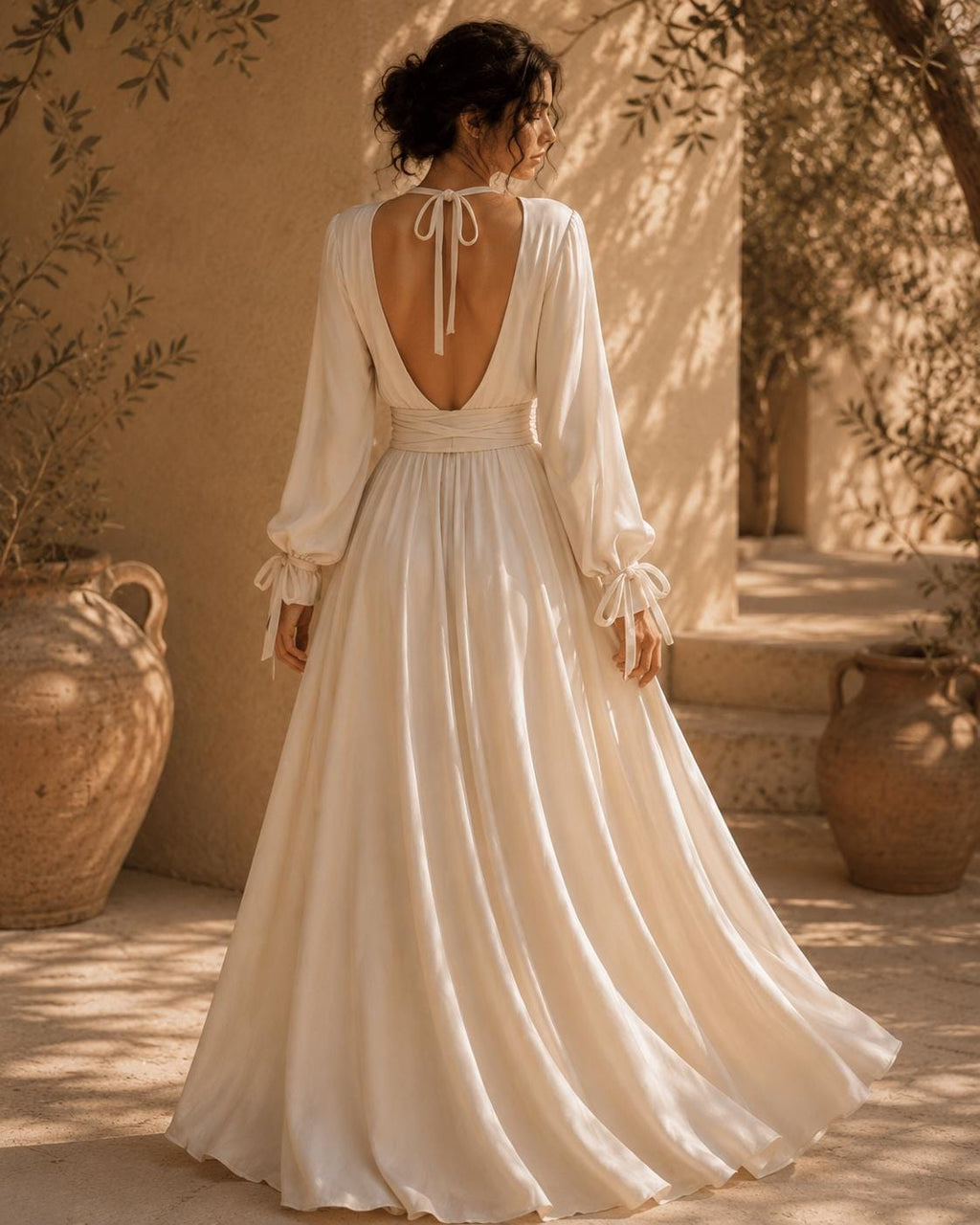 Talia White Maxi Dress — view 5