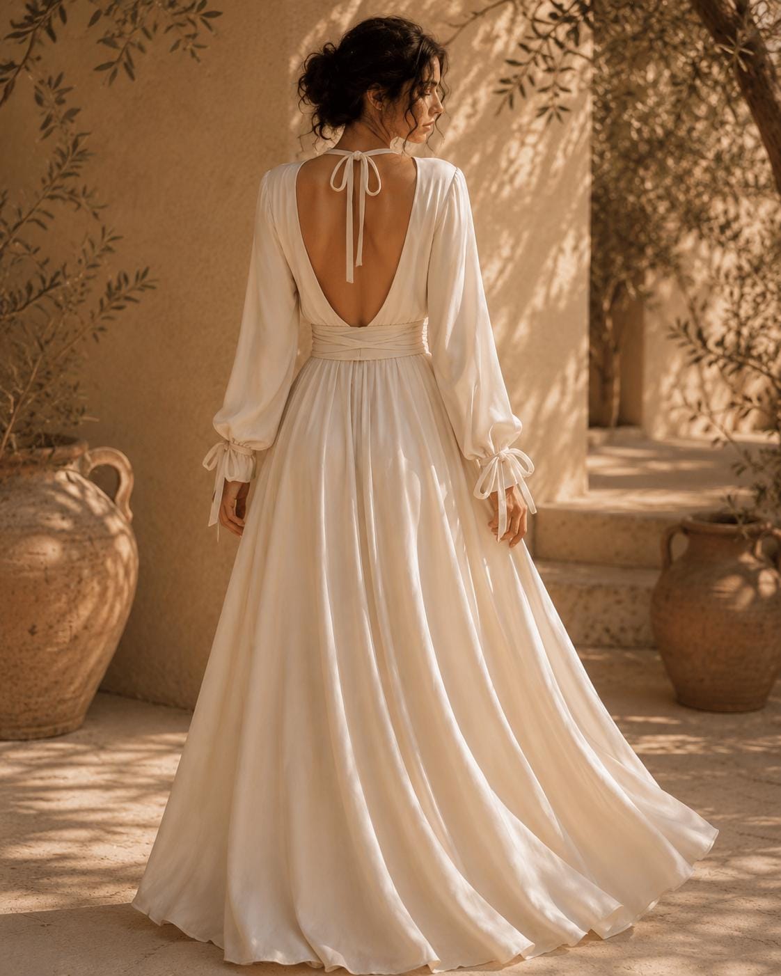 Talia White Maxi Dress — view 5