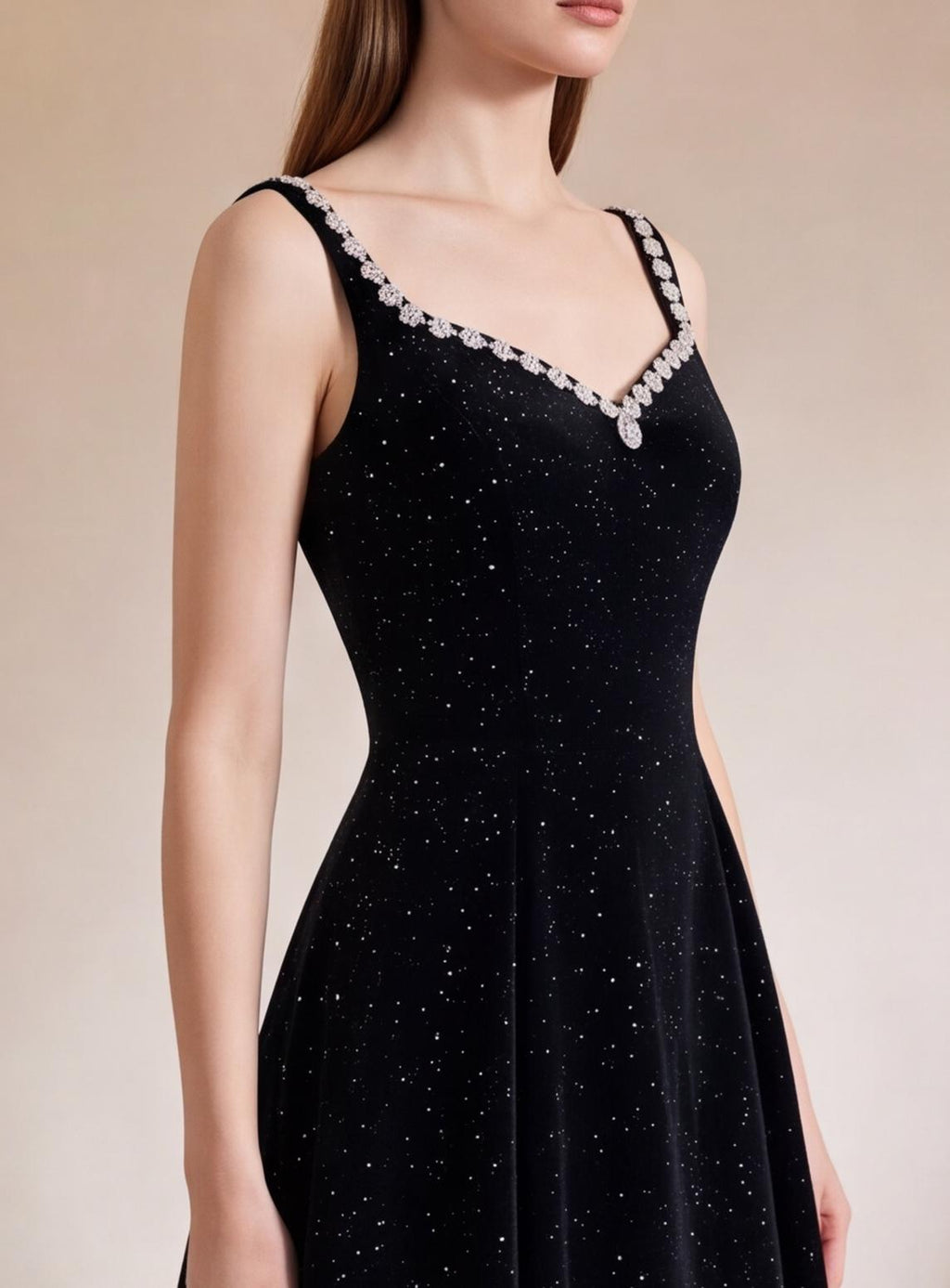 Zoe Black Sequin Maxi Dress — view 4
