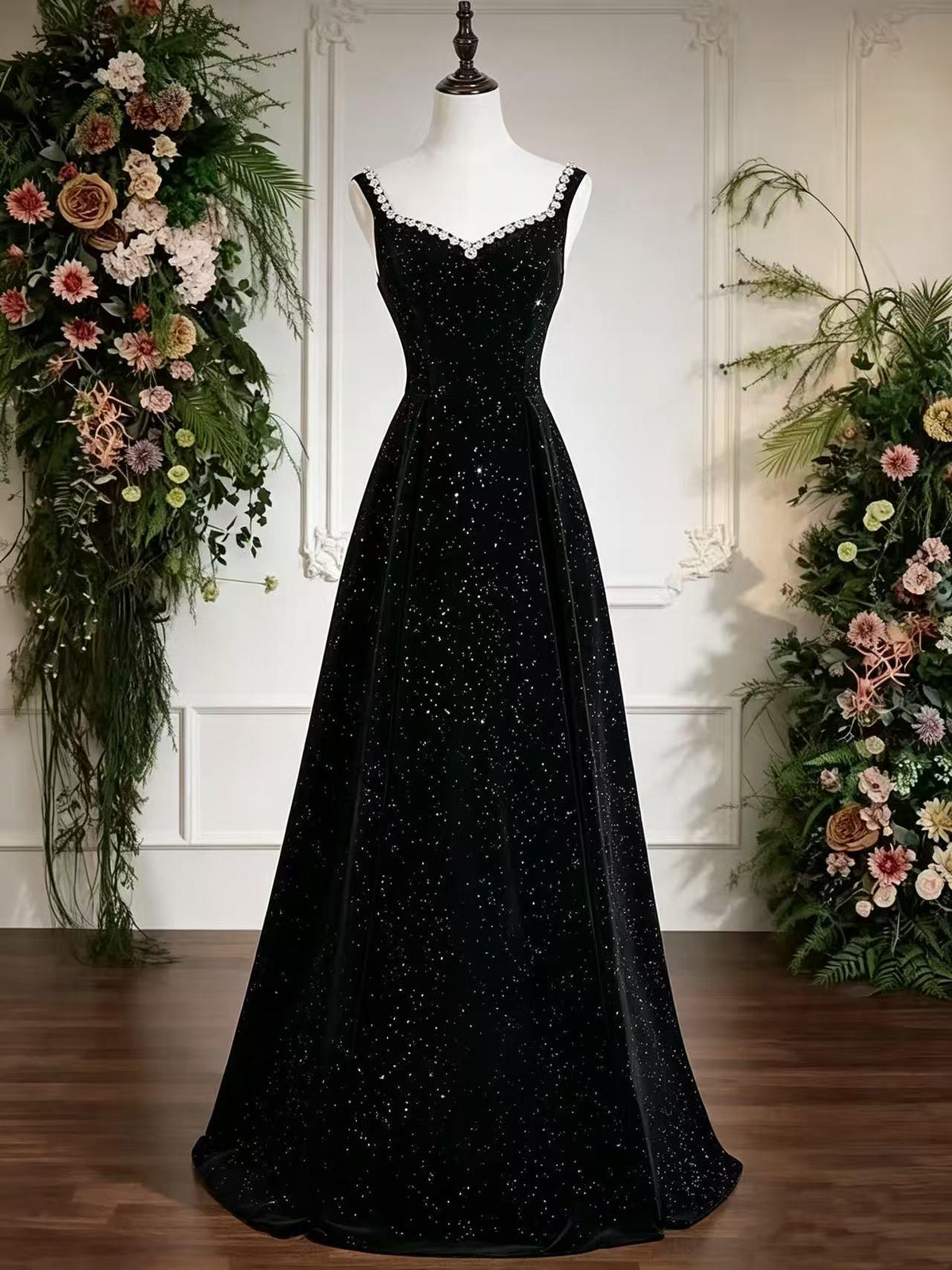 Zoe Black Sequin Maxi Dress — view 5
