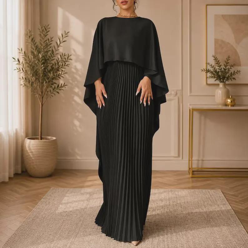 Grace Ivory Pleated Maxi Dress — view 3