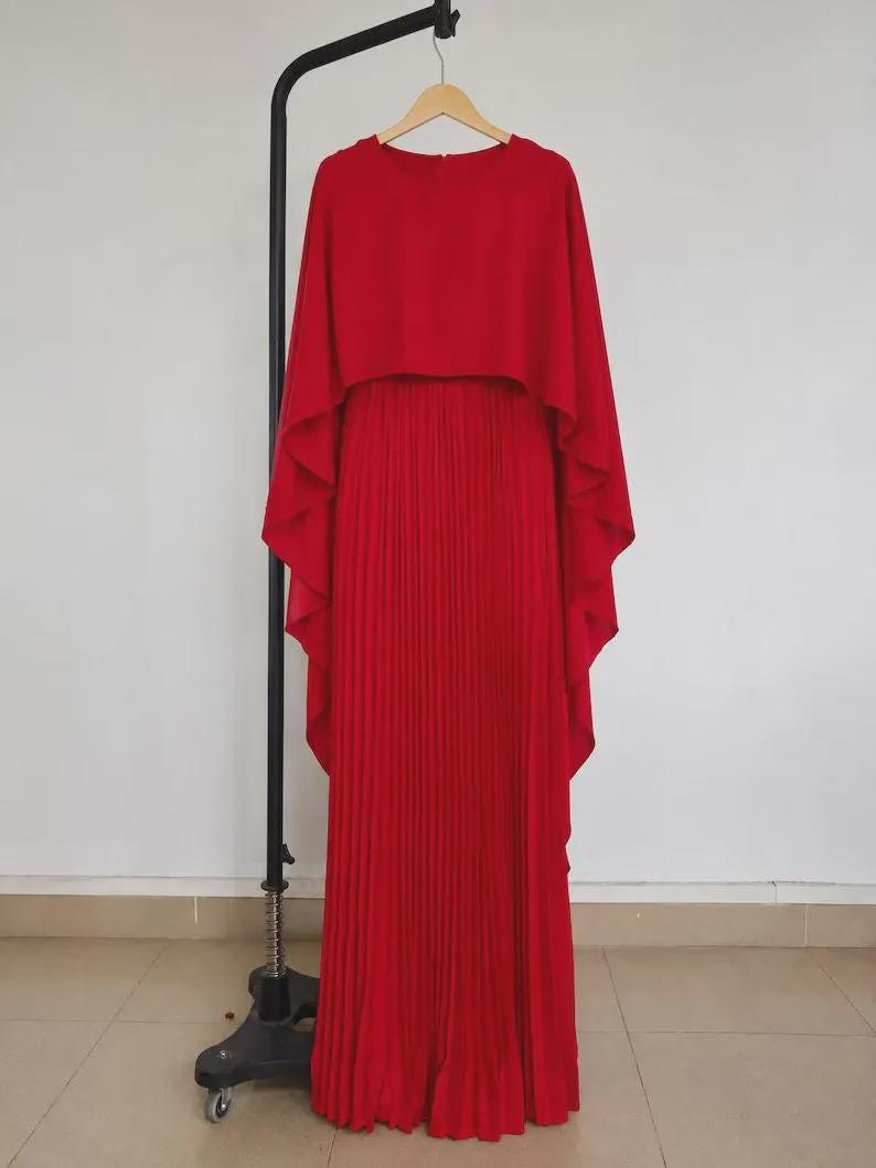 Grace Ivory Pleated Maxi Dress — view 5
